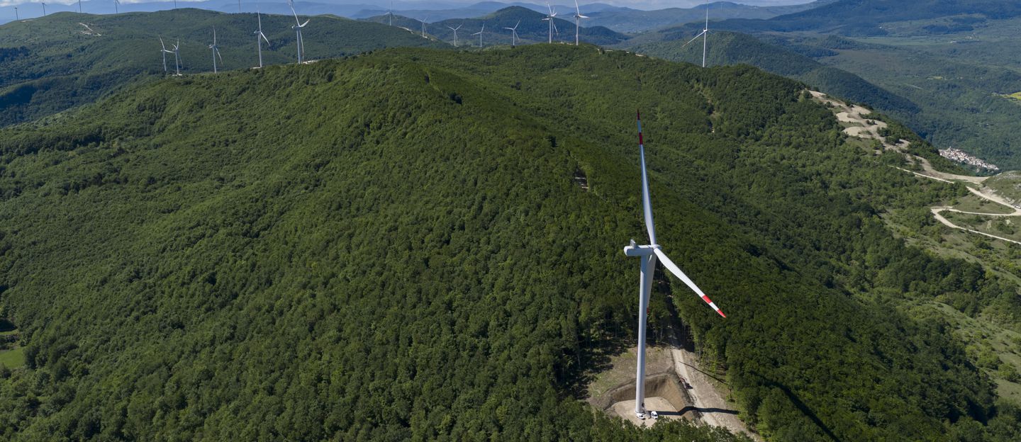 Edison completes the refurbishment of its wind farm in Abruzzo